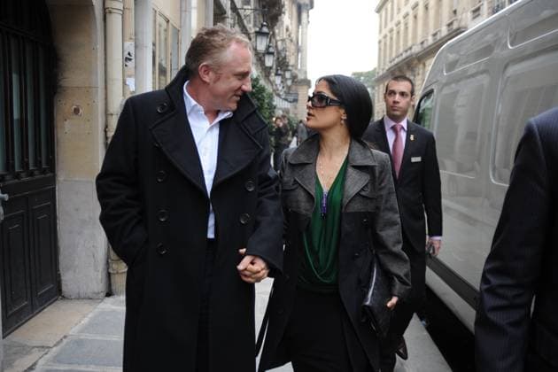 Francois-Henri Pinault and Salma Hayek strolling in Paris Francois-Henri Pinault and his wife Salma Hayek arrive at the Balenciaga fashion show in Paris, France on March 4, 2009. Photo by ABACAPRESS.COM Paris France  Copyright: xABACAx 180082_001 ABACAx 180082_001