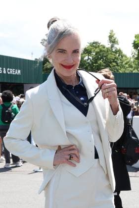 . 05 07 2023. London, United Kingdom. Elizabeth Mcgovern arriving on day three of the Wimbledon Tennis Championships in London.  xStephenxLockx xi-Imagesx IIM-24541-0007