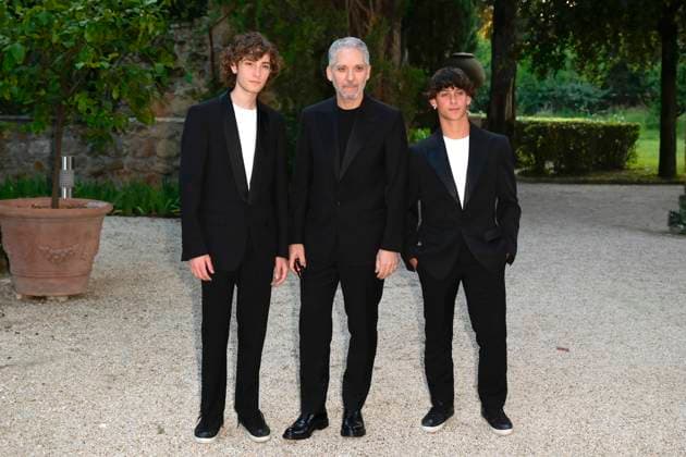 Beppe Fiorello, Samuele Segreto and Samuele Pizzurro at the 63 Globi d oro 2023 award ceremony at Villa Massimo Rome, 05 07 2023. Foto:xA.xM.xTinghinox xFuturexImage