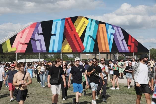 Illustration picture shows the first day of the Les Ardentes music festival in Liege, Thursday 06 July 2023. This year s edition of the festival is taking place from July 6 to July 9 .  BRUNOxFAHY 70186241