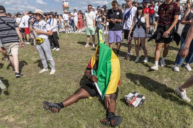 Illustration picture shows the first day of the Les Ardentes music festival in Liege, Thursday 06 July 2023. This year s edition of the festival is taking place from July 6 to July 9 .  BRUNOxFAHY 70188432