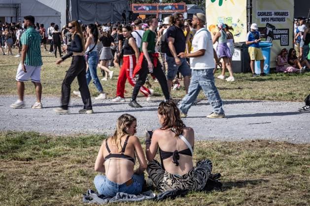 Illustration picture shows the first day of the Les Ardentes music festival in Liege, Thursday 06 July 2023. This year s edition of the festival is taking place from July 6 to July 9 .  BRUNOxFAHY 70188453