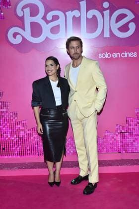 Barbie Pink Carpet July 6, 2023, Mexico City, Mexico: (L-R) America Ferrera and Ryan Gosling attend the pink carpet for Barbie at Toreo Parque Central. on July 6, 2023 in Mexico City, Mexico. (Photo by Carlos Tischler Eyepix Group) Copyright: xCarlosxTischler xEyepixxGroupx CT_06072023_95864