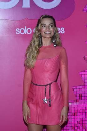 Barbie Pink Carpet July 6, 2023, Mexico City, Mexico: Actress Margot Robbie attends the pink carpet for Barbie at Toreo Parque Central. on July 6, 2023 in Mexico City, Mexico. (Photo by Carlos Tischler Eyepix Group) Copyright: xCarlosxTischler xEyepixxGroupx CT_06072023_95869