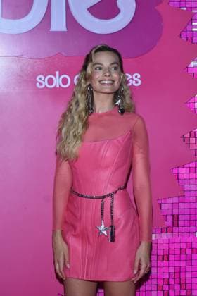 Barbie Pink Carpet July 6, 2023, Mexico City, Mexico: Actress Margot Robbie attends the pink carpet for Barbie at Toreo Parque Central. on July 6, 2023 in Mexico City, Mexico. (Photo by Carlos Tischler Eyepix Group) Copyright: xCarlosxTischler xEyepixxGroupx CT_06072023_95870