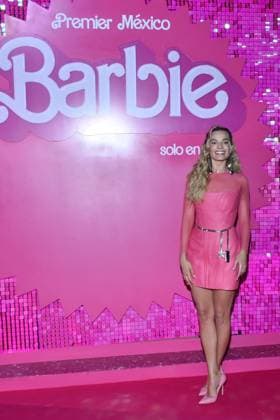 Barbie Pink Carpet July 6, 2023, Mexico City, Mexico: Actress Margot Robbie attends the pink carpet for Barbie at Toreo Parque Central. on July 6, 2023 in Mexico City, Mexico. (Photo by Carlos Tischler Eyepix Group) Copyright: xCarlosxTischler xEyepixxGroupx CT_06072023_95873