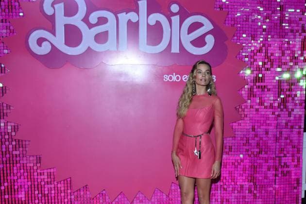 Barbie Pink Carpet July 6, 2023, Mexico City, Mexico: Actress Margot Robbie attends the pink carpet for Barbie at Toreo Parque Central. on July 6, 2023 in Mexico City, Mexico. (Photo by Carlos Tischler Eyepix Group) Copyright: xCarlosxTischler xEyepixxGroupx CT_06072023_95876