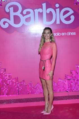 Barbie Pink Carpet July 6, 2023, Mexico City, Mexico: Actress Margot Robbie attends the pink carpet for Barbie at Toreo Parque Central. on July 6, 2023 in Mexico City, Mexico. (Photo by Carlos Tischler Eyepix Group) Copyright: xCarlosxTischler xEyepixxGroupx CT_06072023_95877