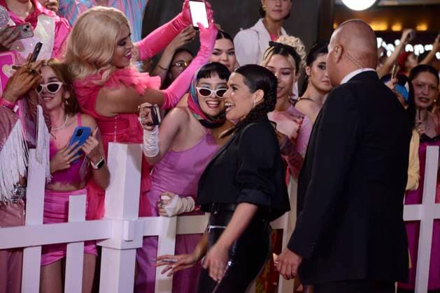 Barbie Pink Carpet July 6, 2023, Mexico City, Mexico: Actress America Ferrera attends the pink carpet for Barbie at Toreo Parque Central. on July 6, 2023 in Mexico City, Mexico. (Photo by Carlos Tischler Eyepix Group) Copyright: xCarlosxTischler xEyepixxGroupx CT_06072023_95921