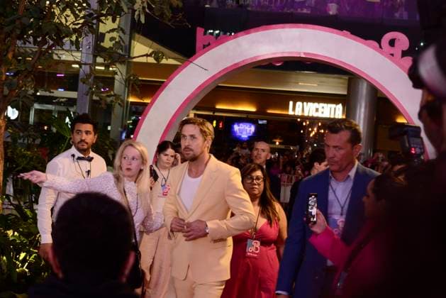 Barbie Pink Carpet July 6, 2023, Mexico City, Mexico: Actor Ryan Gosling attends the pink carpet for Barbie at Toreo Parque Central. on July 6, 2023 in Mexico City, Mexico. (Photo by Carlos Tischler Eyepix Group) Copyright: xCarlosxTischler xEyepixxGroupx CT_06072023_95925