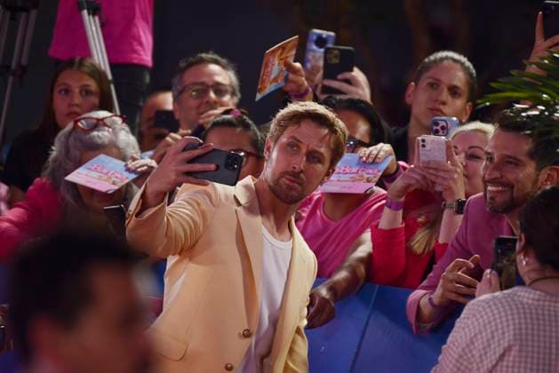 Barbie Pink Carpet July 6, 2023, Mexico City, Mexico: Actor Ryan Gosling attends the pink carpet for Barbie at Toreo Parque Central. on July 6, 2023 in Mexico City, Mexico. (Photo by Carlos Tischler Eyepix Group) Copyright: xCarlosxTischler xEyepixxGroupx CT_06072023_95929