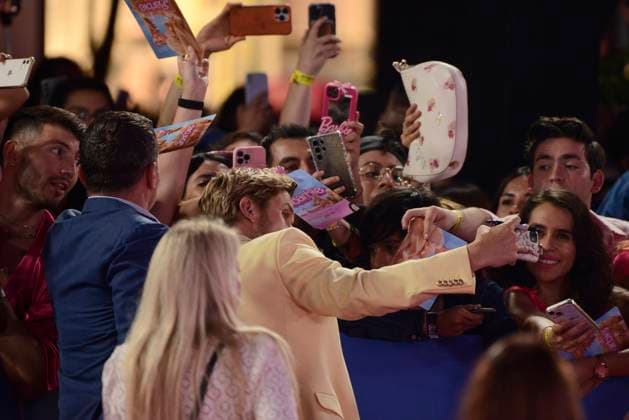 Barbie Pink Carpet July 6, 2023, Mexico City, Mexico: Actor Ryan Gosling attends the pink carpet for Barbie at Toreo Parque Central. on July 6, 2023 in Mexico City, Mexico. (Photo by Carlos Tischler Eyepix Group) Copyright: xCarlosxTischler xEyepixxGroupx CT_06072023_95930