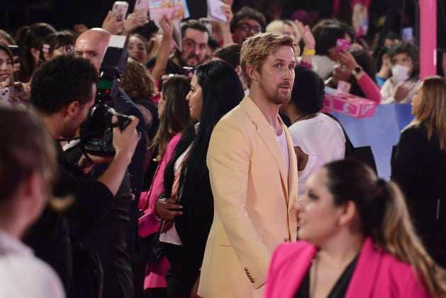 Barbie Pink Carpet July 6, 2023, Mexico City, Mexico: Actor Ryan Gosling attends the pink carpet for Barbie at Toreo Parque Central. on July 6, 2023 in Mexico City, Mexico. (Photo by Carlos Tischler Eyepix Group) Copyright: xCarlosxTischler xEyepixxGroupx CT_06072023_95933