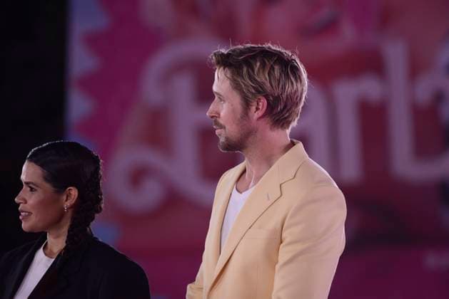 Barbie Pink Carpet July 6, 2023, Mexico City, Mexico: Actor Ryan Gosling attends the pink carpet for Barbie at Toreo Parque Central. on July 6, 2023 in Mexico City, Mexico. (Photo by Carlos Tischler Eyepix Group) Copyright: xCarlosxTischler xEyepixxGroupx CT_06072023_95935