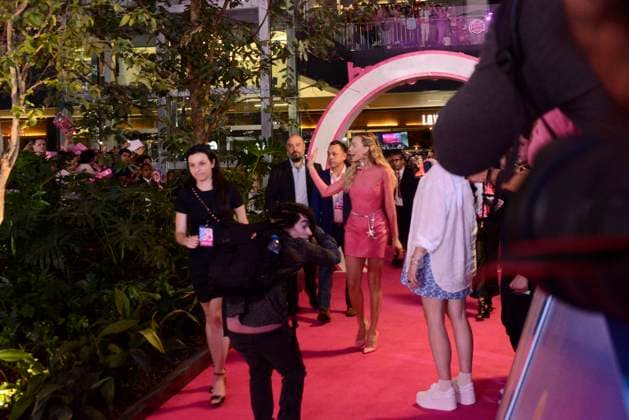 Barbie Pink Carpet July 6, 2023, Mexico City, Mexico: Actress Margot Robbie attends the pink carpet for Barbie at Toreo Parque Central. on July 6, 2023 in Mexico City, Mexico. (Photo by Carlos Tischler Eyepix Group) Copyright: xCarlosxTischler xEyepixxGroupx CT_06072023_95939