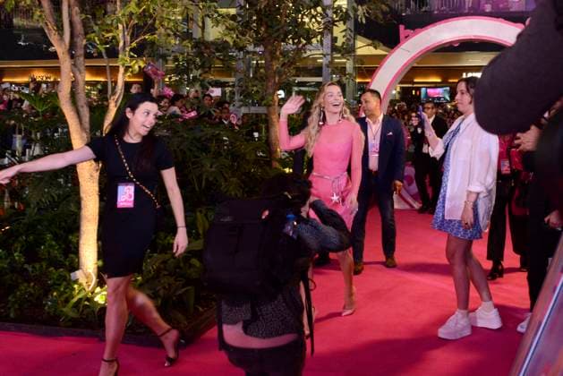 Barbie Pink Carpet July 6, 2023, Mexico City, Mexico: Actress Margot Robbie attends the pink carpet for Barbie at Toreo Parque Central. on July 6, 2023 in Mexico City, Mexico. (Photo by Carlos Tischler Eyepix Group) Copyright: xCarlosxTischler xEyepixxGroupx CT_06072023_95940