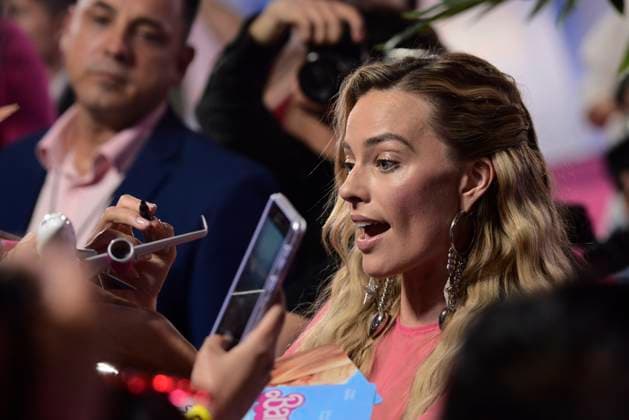 Barbie Pink Carpet July 6, 2023, Mexico City, Mexico: Actress Margot Robbie attends the pink carpet for Barbie at Toreo Parque Central. on July 6, 2023 in Mexico City, Mexico. (Photo by Carlos Tischler Eyepix Group) Copyright: xCarlosxTischler xEyepixxGroupx CT_06072023_95942