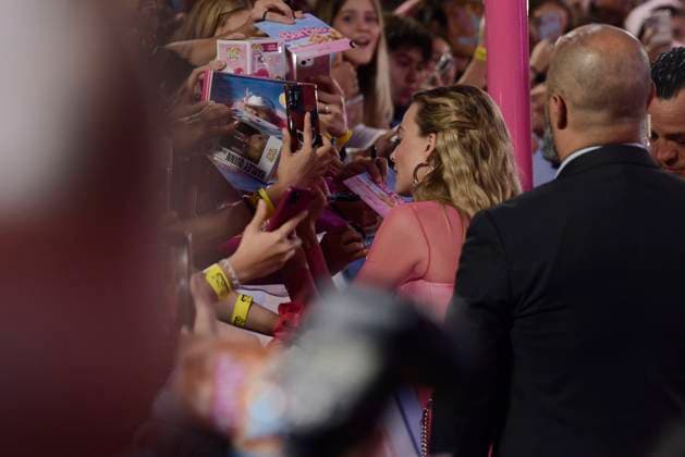 Barbie Pink Carpet July 6, 2023, Mexico City, Mexico: Actress Margot Robbie attends the pink carpet for Barbie at Toreo Parque Central. on July 6, 2023 in Mexico City, Mexico. (Photo by Carlos Tischler Eyepix Group) Copyright: xCarlosxTischler xEyepixxGroupx CT_06072023_95949