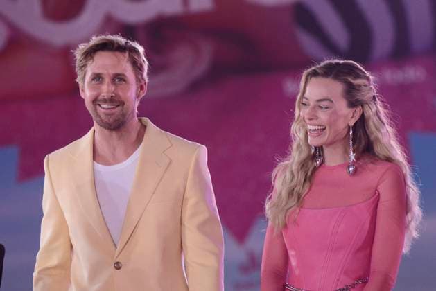 Barbie Pink Carpet July 6, 2023, Mexico City, Mexico: Ryan Gosling and Margot Robbie attend the pink carpet for Barbie at Toreo Parque Central. on July 6, 2023 in Mexico City, Mexico. (Photo by Carlos Tischler Eyepix Group) Copyright: xCarlosxTischler xEyepixxGroupx CT_06072023_95982