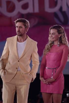 Barbie Pink Carpet July 6, 2023, Mexico City, Mexico: Ryan Gosling and Margot Robbie attend the pink carpet for Barbie at Toreo Parque Central. on July 6, 2023 in Mexico City, Mexico. (Photo by Carlos Tischler Eyepix Group) Copyright: xCarlosxTischler xEyepixxGroupx CT_06072023_95987