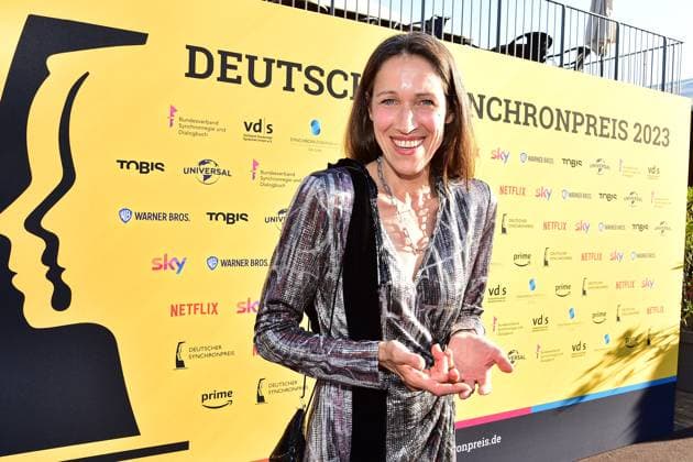 German Dubbing Award 2023 Claudia Urbschat Minges, German voice of Angelina Jolie arrival, to the 4 German Dubbing Award 2023 at the TIPI in Berlin on 07 07 2023 Photopress Mueller Photopress Mueller