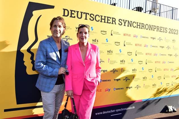 German Dubbing Award 2023 Falk Willy Wild, Katy Karrenbauer Arrival, to the 4 German Dubbing Award 2023 at the TIPI in Berlin on 07 07 2023. Photopress Mueller Photopress Mueller