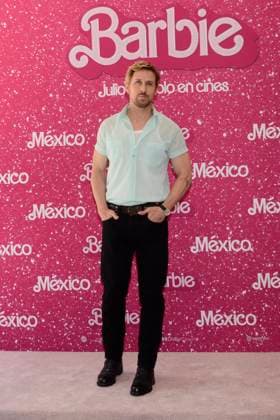 Barbie Film Photocall July 7, 2023, Mexico City, Mexico: Ryan Gosling poses for photos during Barbie film photocall at Mexico City Four Sason Hotel. on July 7, 2023 in Mexico City, Mexico. (Photo by Carlos Tischler Eyepix Group) Copyright: xCarlosxTischler xEyepixxGroupx CT_07072023_96053