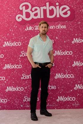Barbie Film Photocall July 7, 2023, Mexico City, Mexico: Ryan Gosling poses for photos during Barbie film photocall at Mexico City Four Sason Hotel. on July 7, 2023 in Mexico City, Mexico. (Photo by Carlos Tischler Eyepix Group) Copyright: xCarlosxTischler xEyepixxGroupx CT_07072023_96055