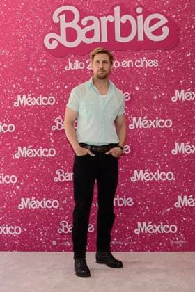 Barbie Film Photocall July 7, 2023, Mexico City, Mexico: Ryan Gosling poses for photos during Barbie film photocall at Mexico City Four Sason Hotel. on July 7, 2023 in Mexico City, Mexico. (Photo by Carlos Tischler Eyepix Group) Copyright: xCarlosxTischler xEyepixxGroupx CT_07072023_96056