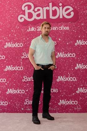 Barbie Film Photocall July 7, 2023, Mexico City, Mexico: Ryan Gosling poses for photos during Barbie film photocall at Mexico City Four Sason Hotel. on July 7, 2023 in Mexico City, Mexico. (Photo by Carlos Tischler Eyepix Group) Copyright: xCarlosxTischler xEyepixxGroupx CT_07072023_96059