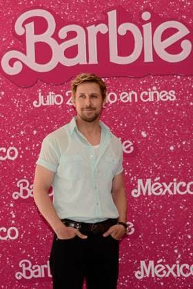 Barbie Film Photocall July 7, 2023, Mexico City, Mexico: Ryan Gosling poses for photos during Barbie film photocall at Mexico City Four Sason Hotel. on July 7, 2023 in Mexico City, Mexico. (Photo by Carlos Tischler Eyepix Group) Copyright: xCarlosxTischler xEyepixxGroupx CT_07072023_96071