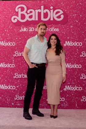 Barbie Film Photocall July 7, 2023, Mexico City, Mexico: Ryan Gosling and America Ferrera pose for photos during Barbie film Photocall at Mexico City Four Sason Hotel. on July 7, 2023 in Mexico City, Mexico. (Photo by Carlos Tischler Eyepix Group) Copyright: xCarlosxTischler xEyepixxGroupx CT_07072023_96074