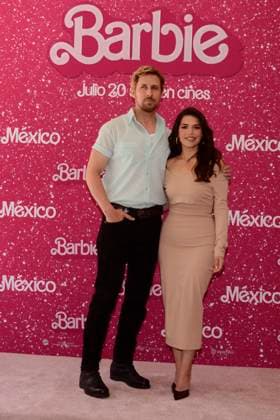 Barbie Film Photocall July 7, 2023, Mexico City, Mexico: Ryan Gosling and America Ferrera pose for photos during Barbie film Photocall at Mexico City Four Sason Hotel. on July 7, 2023 in Mexico City, Mexico. (Photo by Carlos Tischler Eyepix Group) Copyright: xCarlosxTischler xEyepixxGroupx CT_07072023_96075