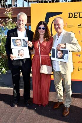 Tobias Kluckert, Carolina Vera and Patrick Winczewski at the award ceremony of the German Dubbing Award 2023 at the Tipi am Kanzleramt Berlin, 07 07 2023 Foto:xN.xKubelkax xFuturexImage