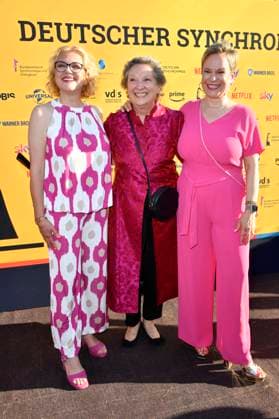 Katrin Fröhlich, Susanna Bonasewicz and Ranja Bonalana at the award ceremony of the German Synchronization Award 2023 at the Tipi am Kanzleramt Berlin, 07 07 2023 Foto:xN.xKubelkax xFuturexImage