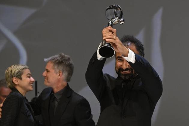 The last day of the 57th Karlovy Vary International Film Festival, 8 July 2023. Iranian director of Empty Nets Behrooz Karamizadeh receives the Special Jury Prize at the closing ceremony. (CTKxPhoto KaterinaxSulova) CTKPhotoP2023070805045  CTKPhotoP2023070805045