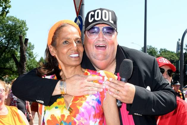 Bilder des Jahres 2023, Entertainment 07 Juli Entertainment Themen der Woche KW27 Entertainment Bilder des Tages Nadja Abd el Farrag und und Andreas Ellermann beim Schlagermove am 8.07.2023 in Hamburg Schlagermove 2023 in Hamburg *** Nadja Abd el Farrag and and Andreas Ellermann at the Schlagermove on 8 07 2023 in Hamburg Schlagermove 2023 in Hamburg 