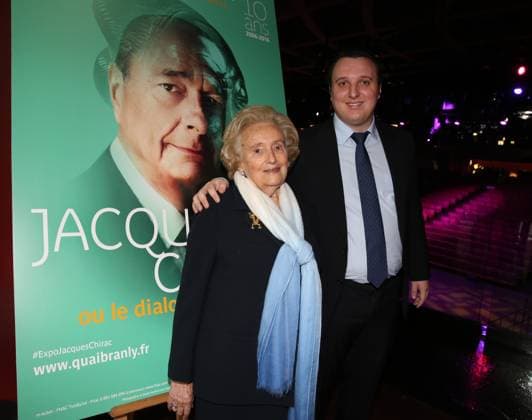 Jacques Chirac Ou Le Dialogue Des Cultures Exhibition Opening - Paris Bernadette Chirac and Martin Rey-Chirac attending the opening of the exhibition Jacques Chirac ou le dialogue des cultures (Jacques Chirac or The Dialog of Cultures) held at Musee du Quai Branly, in Paris, France on June 20, 2016. Photo by Jerome Domine ABACAPRESS.COM Paris France  Copyright: xDominexJerome ABACAx 551856_076 DominexJerome ABACAx 551856_076