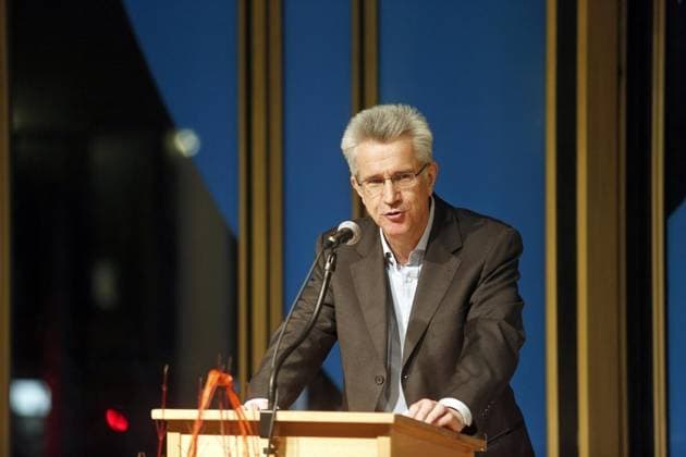 Verleihung Peter Weiss-Preis *** NUR FÜR REDAKTIONELLE ZWECKE *** EDITORIAL USE ONLY ***<p>Am Dienstag, 15. März 2016, hält Dr. Helmut Böttiger im Schauspielhaus Bochum anlässlich der Verleihung des Peter Weiss-Preises an Ulrich Peltzer die Laudatio. Ulrich Peltzer ist ein deutscher Schriftsteller und hat mehrere Bücher veröffentlicht. Deutschland NRW Bochum Copyright: DietmarxWäsche *** award Ceremony Peter white Price *** ONLY FOR EDITORIAL PURPOSE *** EDITORIAL USE ONLY *** P on Tuesday, 15 March 2016, holds Dr Helmut Böttiger at Schauspielhaus Bochum on the occasion of the award Ceremony of Peter white Prices to Ulrich Peltzer the Laudatory speech Ulrich Peltzer is a German Writer and has several Books published Germany NRW Bo Copyright: DietmarxWäsche docnrwhugopicture94278342 EDITORIAL USE ONLY
