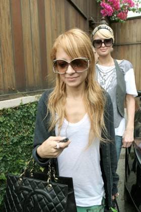 Celebs file photos Friends again Paris Hilton and Nicole Ritchie spend most of the afternoon in the Holly Cross cemetery of Culver City in Los Angeles, CA, USA on October 9, 2006. The famous Simple Life couple bought some flowers and come to pay their respect and wrote messages on the grave of Brent Shapiro, one of their friend, (the son of OJ Simpson s lawyer Robert Shapiro), who died at 24 from a drug overdose just one year ago. Richie walks barefoot, a sign of mourning for the buddhists. Photo by VIpix ABACAPRESS.COM Los Angeles CA United States  Copyright: xVIPix ABACAx 107506_06 VIPix ABACAx 107506_06