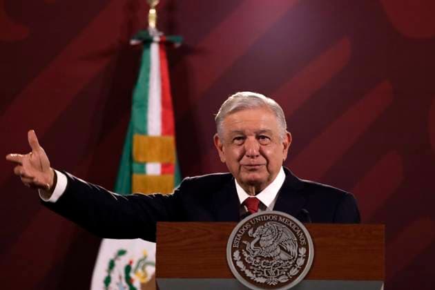 President of Mexico in daily morning conference at the National Palace July 10, 2023, Mexico City, Mexico: The President of Mexico, AndrÃ s Manuel Lopez Obrador at the press conference at the National Palace in Mexico City. on July 10, 2023 in Mexico City, Mexico (Photo by Luis Barron Eyepix Group). Copyright: xLuisxBarronx xEyepixxGroupx LB_20230710_AMLO6