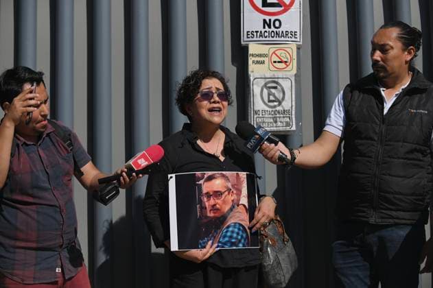 July 10, 2023, Tijuana, Baja California, Mexico: Members of the media in Mexico denounced the attacks on colleagues from Nayarit today throughout the country. .In Tijuana, Mexico, the press corps gathered outside the Office of the Attorney General of the Republic in support of the fallen on Monday, July 10, 2023, which now totals to 151 nationwide overall who have been killed, according to the Committee to Protect Journalists (CPJ), noting the recent murder on July 8th of Luis MartoÂ­n SoÂ¡nchez, a correspondent from La Jornada newspaper, in Tepic, Nay. The Nayarit State Attorney General s Office confirmed the attack was in relation to his journalistic work. Tijuana Mexico - ZUMAm180 20230710_zip_m180_007 Copyright: xCarlosxA.xMorenox