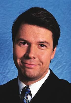 Peter Kloeppel, deutscher Journalist und Fernsehmoderator, Chefmoderator von RTL Aktuell, Portrait, Deutschland, circa 1992. Copyright: HartwigxValdmanis Nur redaktionelle Nutzung. Editorial usage only. VAL_720101009
