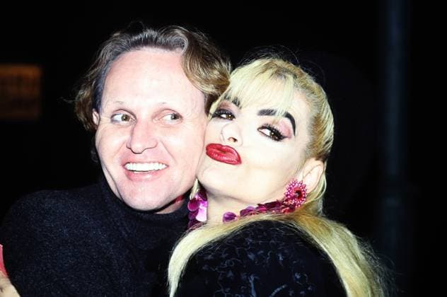 Nina Hagen, deutsche Sängerin und Schauspielerin, mit Travestiestar Georg Preuße, Deutschland um 1995. Copyright: HartwigxValdmanis Nur redaktionelle Nutzung. Editorial usage only. VAL_7205000154
