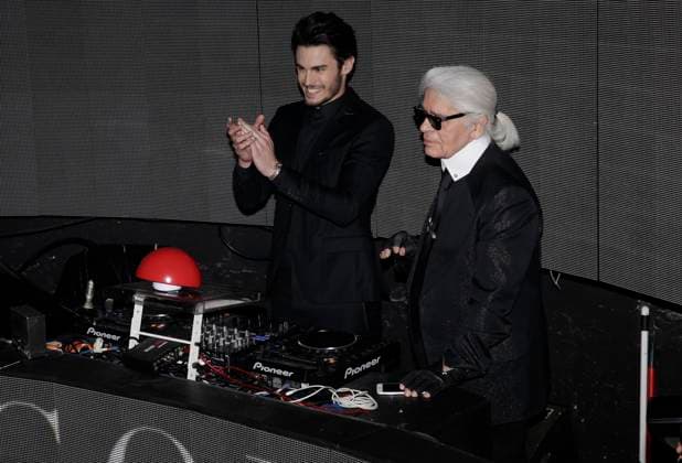 Giabiconi Style Party - Paris Baptiste Giabiconi and Karl Lagerfeld attending the Giabiconi Style Party held at the VIP Room night club in Paris, France on February 28, 2015. Photo by Jerome Domine ABACAPRESS.COM Paris France  Copyright: xDominexJerome ABACAx 489665_017 DominexJerome ABACAx 489665_017