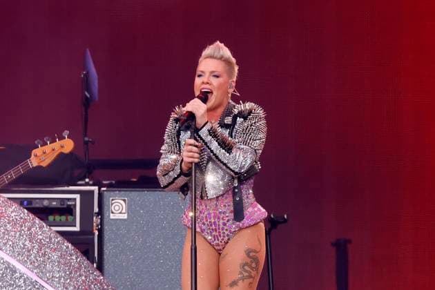 Singer Pink live at a concert of her Summer Carnival Tour at RheinEnergieStadion Cologne, 08 07 2023 NRW Germany Copyright: xChristophxHardtx
