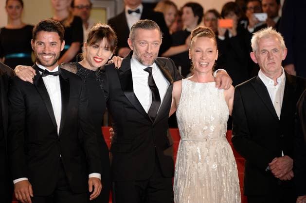 Cannes - Mon Roi Screening Abdel Addala, Maiwenn, Vincent Cassel and Emmanuelle Bercot arriving at the Palais des Festivals for the screening of the film Mon Roi as part of the 68th Cannes Film Festival in Cannes, France on May 17, 2015. Photo by Nicolas Briquet ABACAPRESS.COM Cannes France  Copyright: xBriquet-Hahn ABACAx 500627_001 Briquet-Hahn ABACAx 500627_001