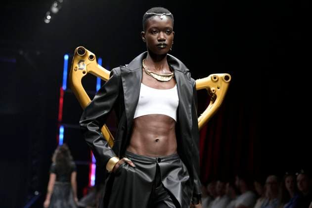 Model at the Rebekka Ruetz Fashion Show at Berlin Fashion Week Spring Summer 2024 at Verti Music Hall Berlin, 11 07 2023 Foto:xF.xKernx xFuturexImage