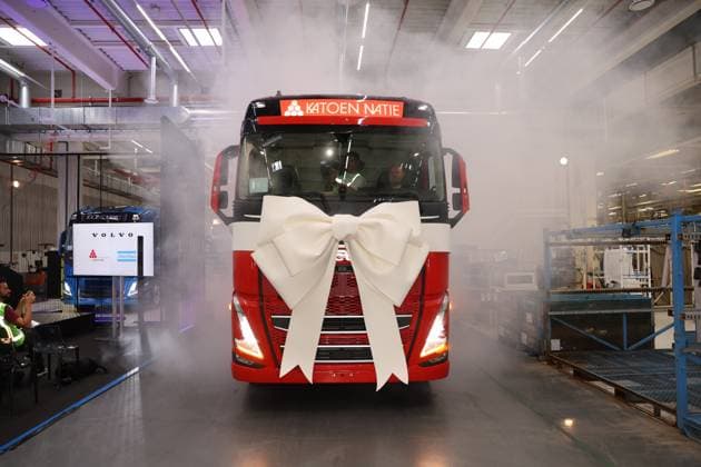 News Themen der Woche KW28 News Bilder des Tages The new electric truck of Volvo pictured during the presentation of an electrical truck at Volvo Group Trucks Operations in Oostakker, Gent, Wednesday 12 July 2023.  JAMESxARTHURxGEKIERE 70495157