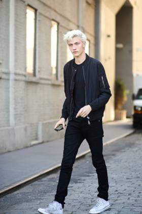 Spring 2016 NYFW - Street Style Street style, Model Lucky Blue Smith after Michael Kors Spring Summer 2016 show held at Spring Studios, in New York City, NY, USA, on September 16th, 2015. Photo by Marie-Paola Bertrand-Hillion ABACAPRESS.COM New York City NY United States  Copyright: xBertrand-HillionxMarie-Paola ABACAx 516527_130 Bertrand-HillionxMarie-Paola ABACAx 516527_130 